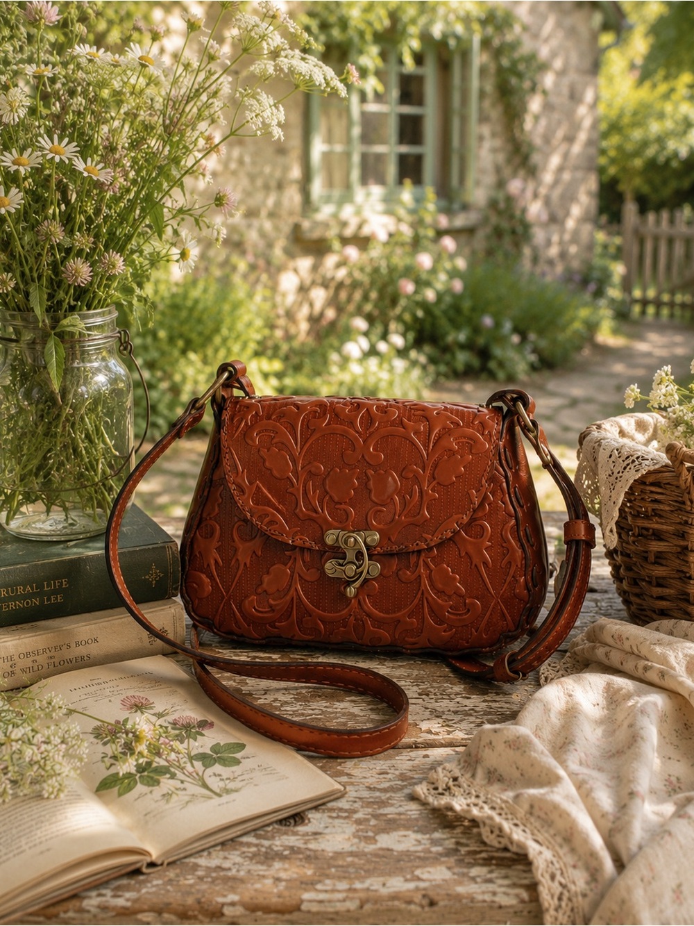 Patricia Nash Micaela Baguette | Equestrian Chic Academia Cottagecore Romantic